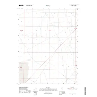 2018 Map of Blue Eagle Springs NE, 2018 Print