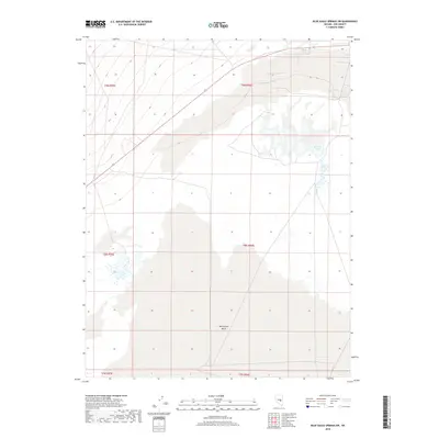 2018 Map of Blue Eagle Springs SW, 2018 Print