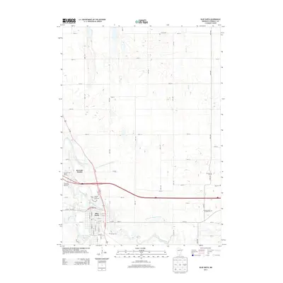 2013 Map of Blue Earth, 2013 Print