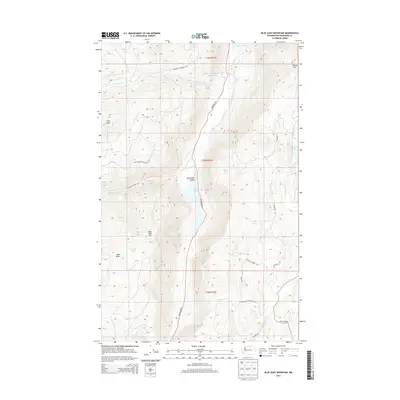 2014 Map of Blue Goat Mountain, 2014 Print