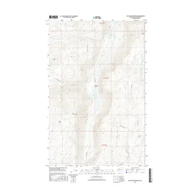 2017 Map of Blue Goat Mountain, 2017 Print
