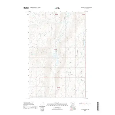 2020 Map of Blue Goat Mountain, 2020 Print