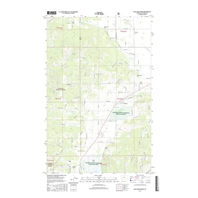 2017 Map of Blue Grass Ridge, 2017 Print