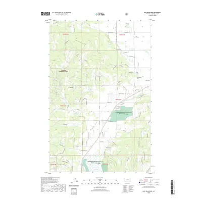 2020 Map of Blue Grass Ridge, 2020 Print