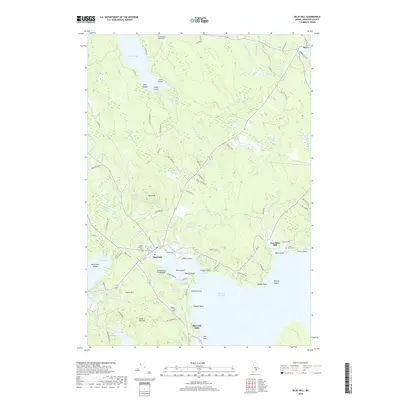 2018 Map of Blue Hill, 2018 Print