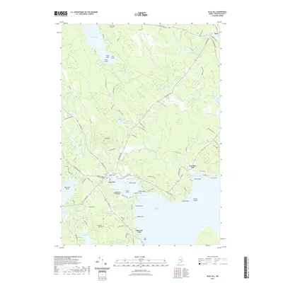 2021 Map of Blue Hill, 2021 Print