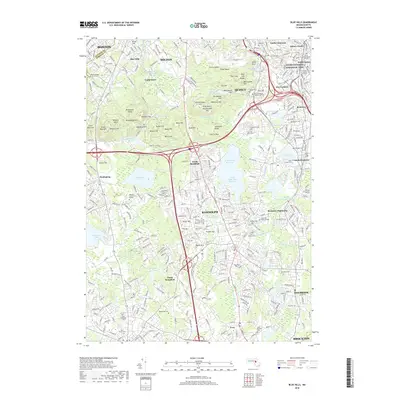 2018 Map of Blue Hills, 2018 Print