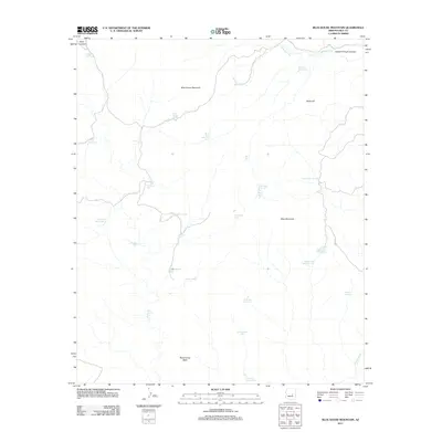 2011 Map of Blue House Mountain, 2011 Print