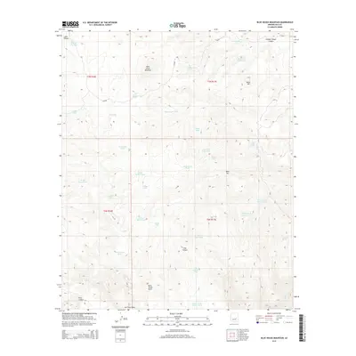 2014 Map of Blue House Mountain, 2014 Print