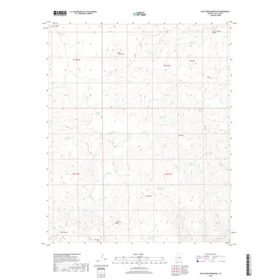2018 Map of Blue House Mountain, 2018 Print