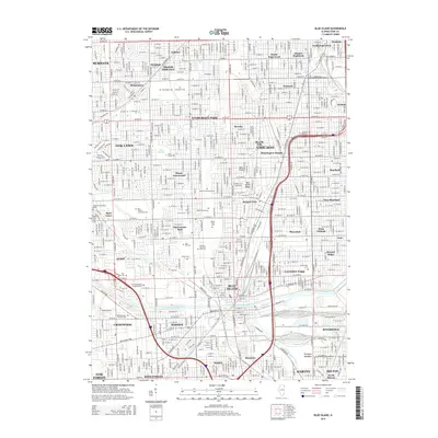 2015 Map of Blue Island, 2015 Print