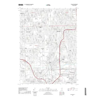 2018 Map of Blue Island, 2018 Print