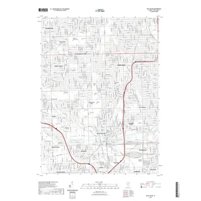 2021 Map of Blue Island, 2021 Print