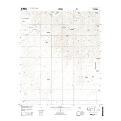 2014 Map of Blue Jay Peak, 2014 Print