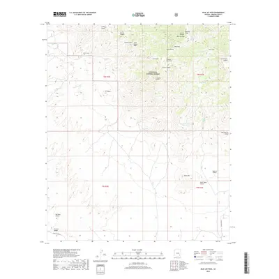 2018 Map of Blue Jay Peak, 2018 Print