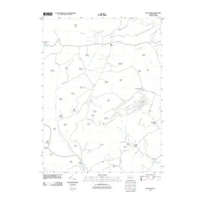 2010 Map of Blue Knob, 2010 Print