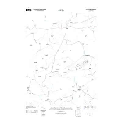 2013 Map of Blue Knob, 2013 Print