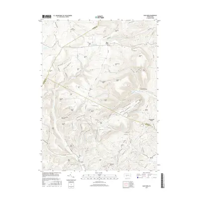 2016 Map of Blue Knob, 2016 Print