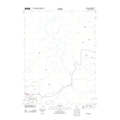 2012 Map of Blue Lake, 2012 Print