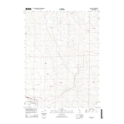 2015 Map of Blue Lake, 2015 Print