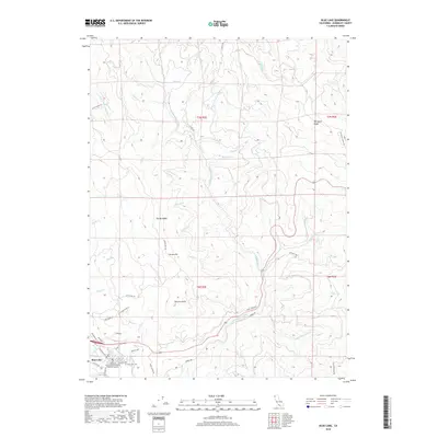 2018 Map of Blue Lake, 2018 Print