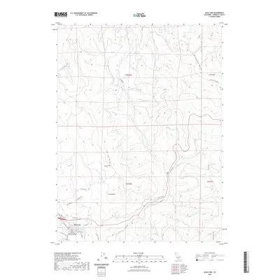 2022 Map of Blue Lake, 2022 Print
