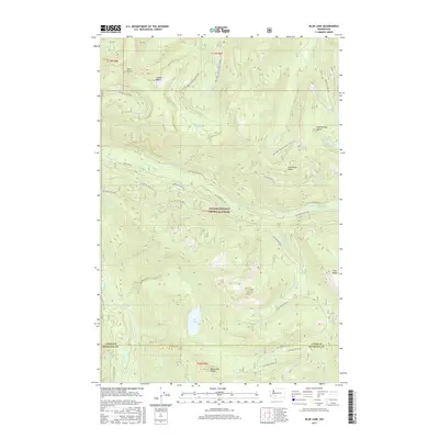 2017 Map of Blue Lake, 2017 Print