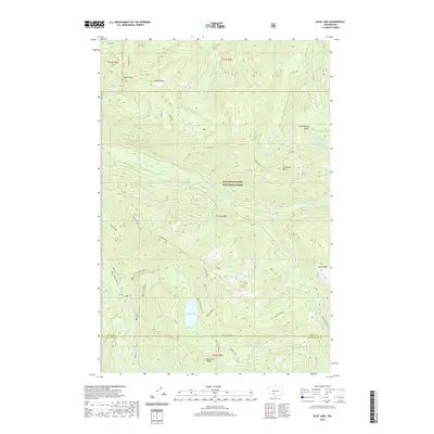 2020 Map of Blue Lake, 2020 Print