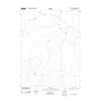 2012 Map of Blue Mass Canyon, 2012 Print