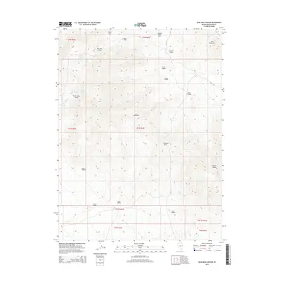 2014 Map of Blue Mass Canyon, 2014 Print