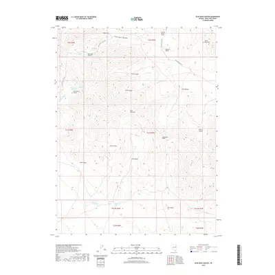 2018 Map of Blue Mass Canyon, 2018 Print