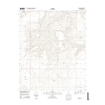 2013 Map of Blue Mesa, 2013 Print
