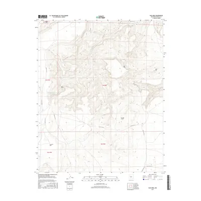 2017 Map of Blue Mesa, 2017 Print