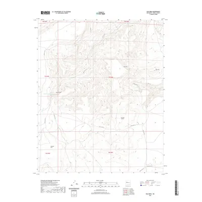 2020 Map of Blue Mesa, 2020 Print