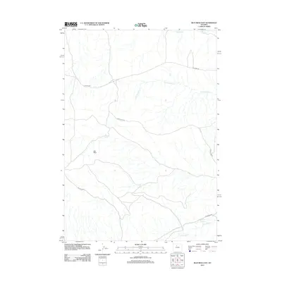 2012 Map of Blue Mesa East, 2012 Print