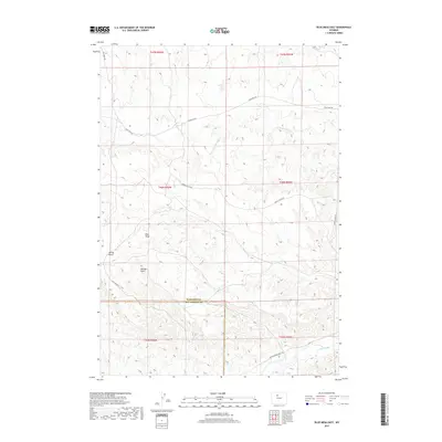 2017 Map of Blue Mesa East, 2017 Print