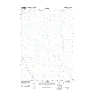 2012 Map of Blue Mesa West, 2012 Print