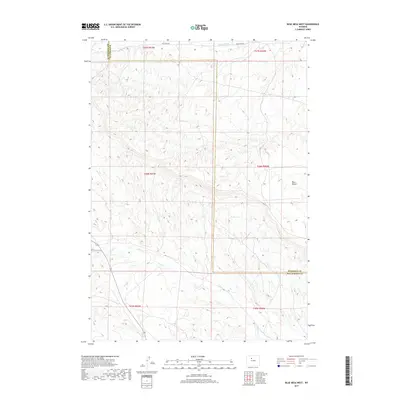 2017 Map of Blue Mesa West, 2017 Print