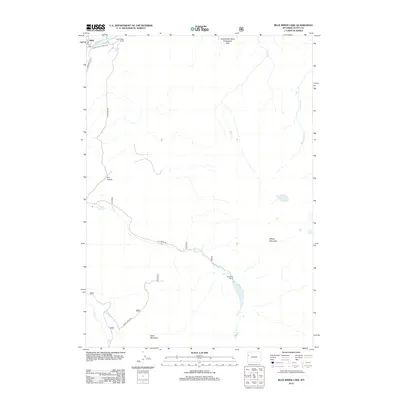 2012 Map of Blue Miner Lake, 2012 Print