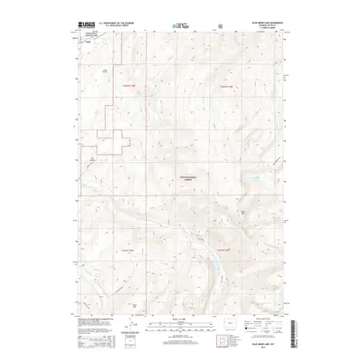 2015 Map of Blue Miner Lake, 2015 Print