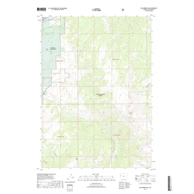 2017 Map of Blue Miner Lake, 2017 Print