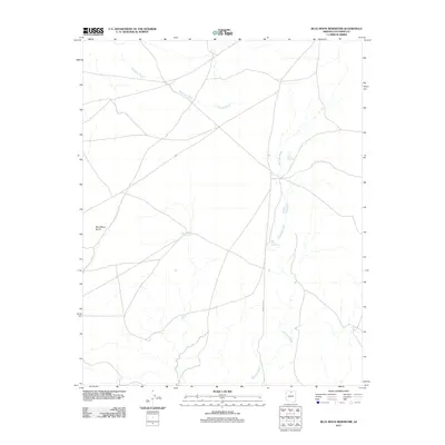 2011 Map of Blue Moon Reservoir, 2011 Print