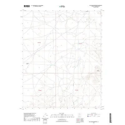 2018 Map of Blue Moon Reservoir, 2018 Print