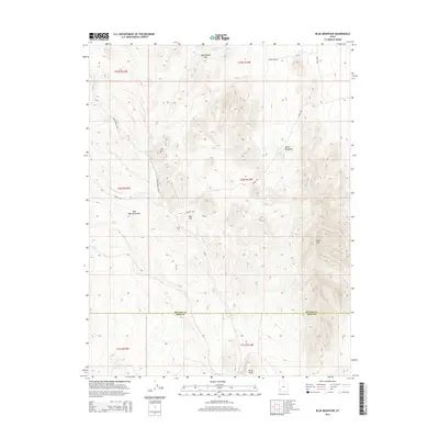 2014 Map of Blue Mountain, 2014 Print