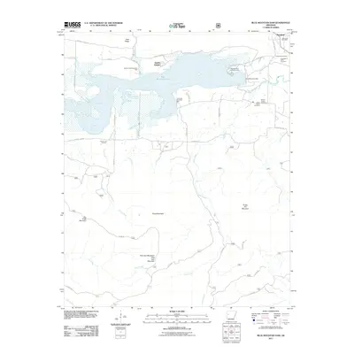 2011 Map of Blue Mountain Dam, 2011 Print