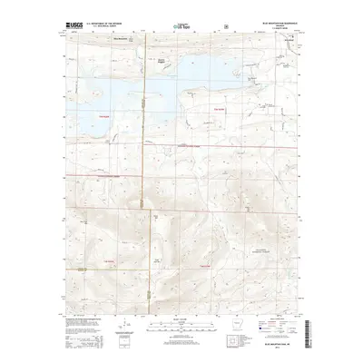 2014 Map of Blue Mountain Dam, 2014 Print