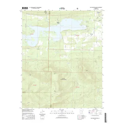 2017 Map of Blue Mountain Dam, 2017 Print