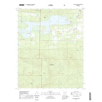 2020 Map of Blue Mountain Dam, 2020 Print