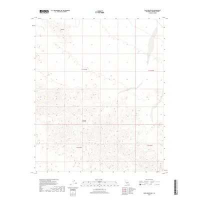 2018 Map of Blue Mountain, 2018 Print