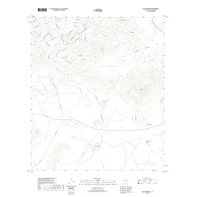 2019 Map of Blue Mountain, 2019 Print